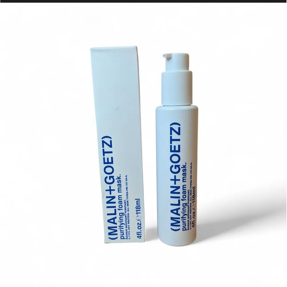 Malin + Goetz Purifying Foam Face Mask 4 oz 118ml All Skin Types